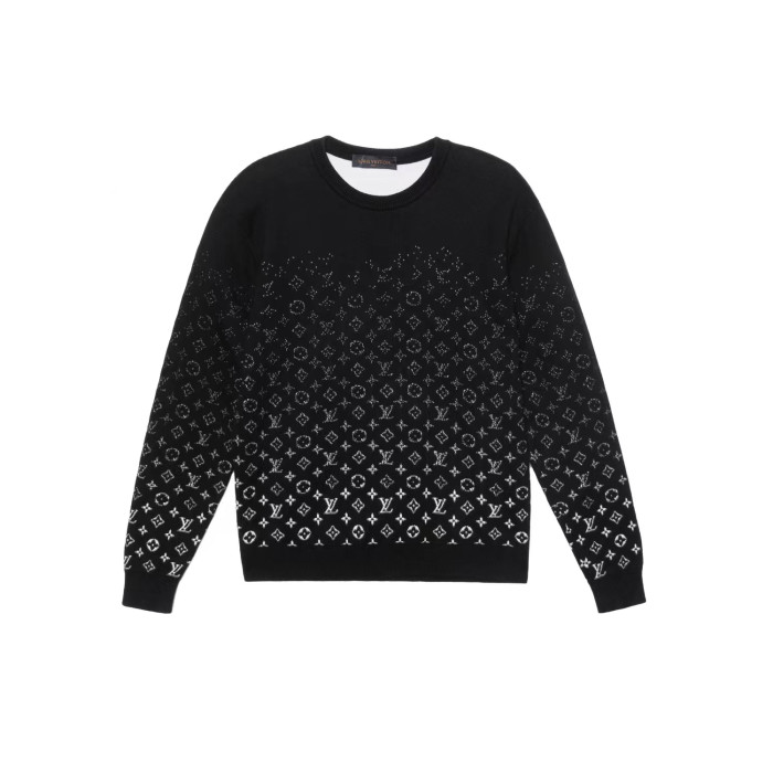 NIGO Louis Vuitton Men's Spring/Fall Fashion Casual Classic Vintage Floral Gradient Round Neck Knit Sweater #nigo78733