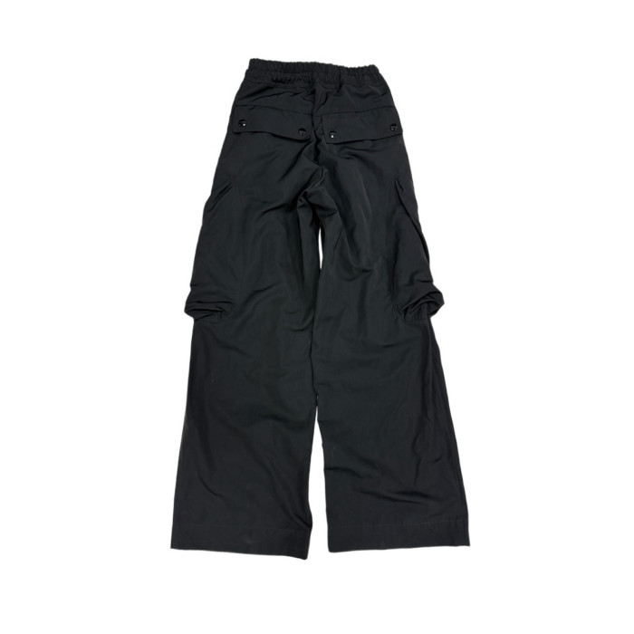 NIGO Dries Van Noten DVN Men's Spring And Summer Three-dimensional Cutting 3d Large Pockets Zipper Drawstring Nylon Work Pants Loose Straight Wide-leg Pants Casual Pants Ngvp #nigo2469