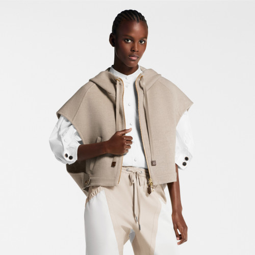 NIGO Louis Vuitton Women's Fall/Winter Fashion Casual Hooded Sleeveless Short Vest Jacket #nigo78747