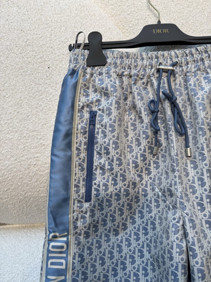 NIGO Dior Men's and Women's Spring/Fall Fashion Casual Drawstring Zipper Vintage Print Pants #nigo78754