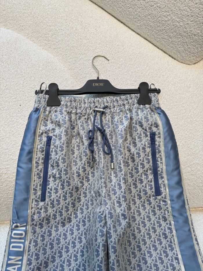 NIGO Dior Men's and Women's Spring/Fall Fashion Casual Drawstring Zipper Vintage Print Pants #nigo78754