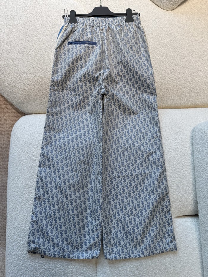 NIGO Dior Men's and Women's Spring/Fall Fashion Casual Drawstring Zipper Vintage Print Pants #nigo78754