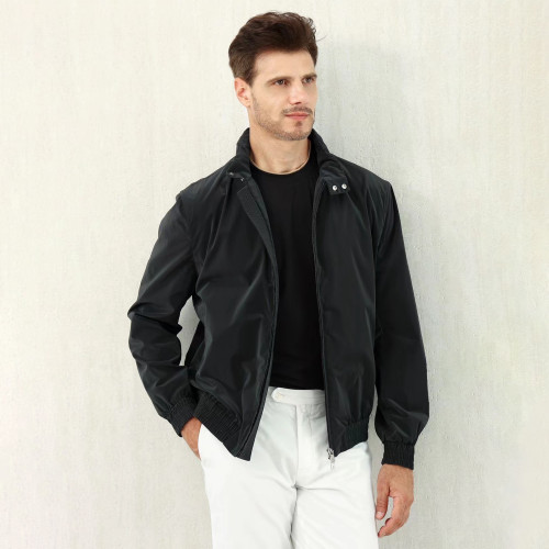 NIGO Brunello Cucinelli Men's Spring/Fall Fashion Casual Stand Collar Zipper Waist Elastic Long Sleeve Jacket #nigo78776