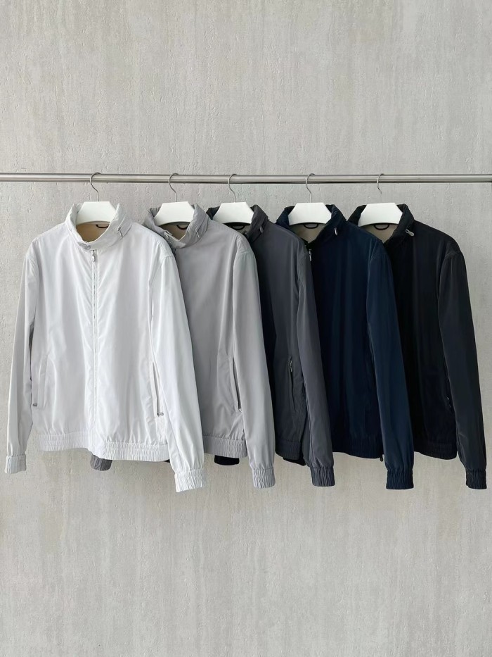 NIGO Brunello Cucinelli Men's Spring/Fall Fashion Casual Stand Collar Zipper Waist Elastic Long Sleeve Jacket #nigo78776