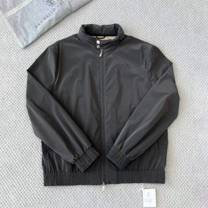 NIGO Brunello Cucinelli Men's Spring/Fall Fashion Casual Stand Collar Zipper Waist Elastic Long Sleeve Jacket #nigo78776