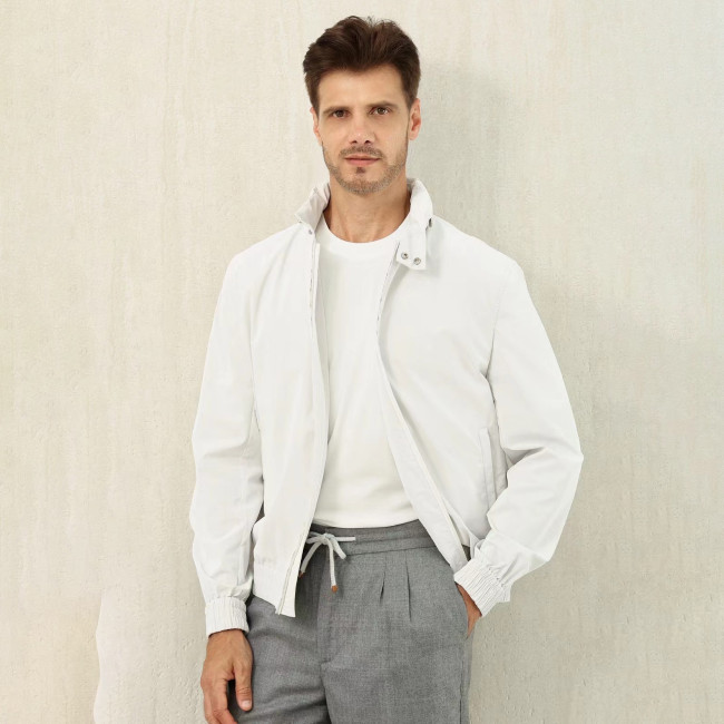 NIGO Brunello Cucinelli Men's Spring/Fall Fashion Casual Stand Collar Zipper Waist Elastic Long Sleeve Jacket #nigo78776
