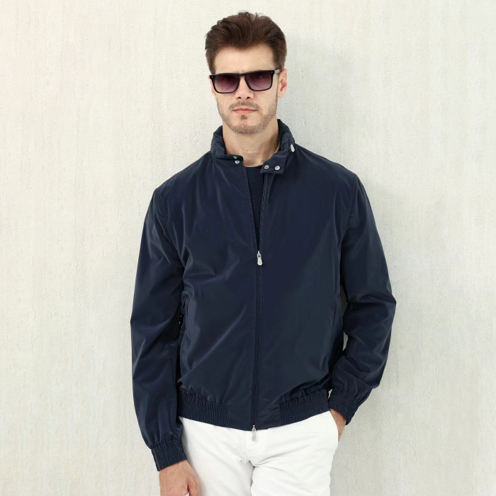NIGO Brunello Cucinelli Men's Spring/Fall Fashion Casual Stand Collar Zipper Waist Elastic Long Sleeve Jacket #nigo78776