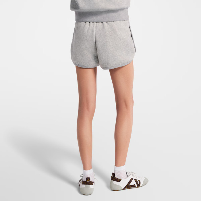 NIGO Louis Vuitton Women's Spring/Summer/Fall Leather-Detailed Zipper Cotton Long-Sleeve Hooded Sweatshirt Casual Solid-Color Drawstring Joggers Shorts Ngvp #nigo2383