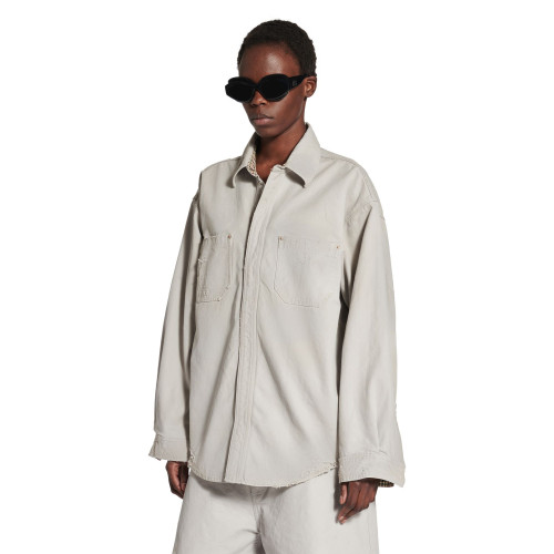 NIGO Balenciaga WORKWEAR Men's and Women's Spring/Fall Fashion Casual Collared Single Breasted Patchwork Plaid Lined Double Layer Long Sleeve Shirt-Style Jacket Shirt #nigo78796