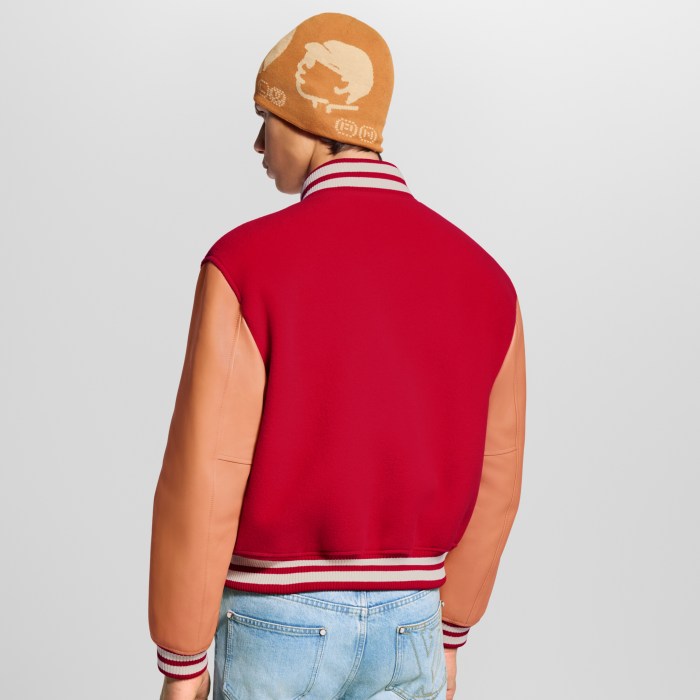 NIGO Louis Vuitton VVN Men's Spring/Fall Fashion Casual Baseball Collar Single-Breasted Wool Flannel Jacket Leather Jacket #nigo78795