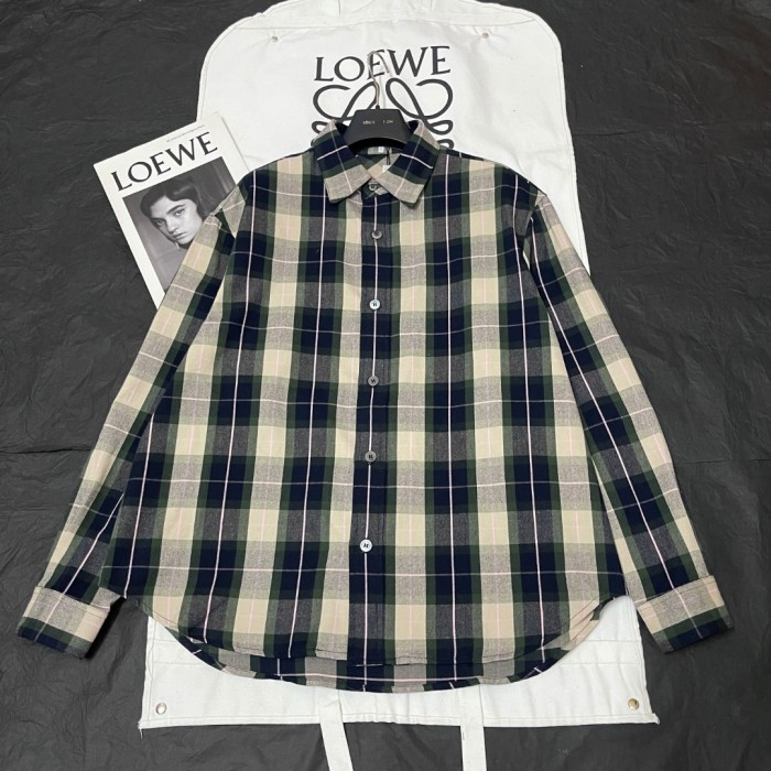 NIGO Loewe Men's And Women's Spring/Fall Fashion Casual Checkered Collared Single Breasted Long Sleeve Shirt #nigo78827