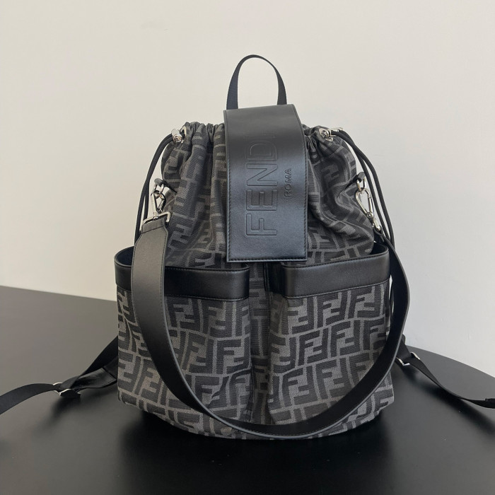 NIGO Fendi Unisex Fashion Classic Small Letter Pattern Multi-Function Drawstring Backpack Tote Bag Bags #nigo78817
