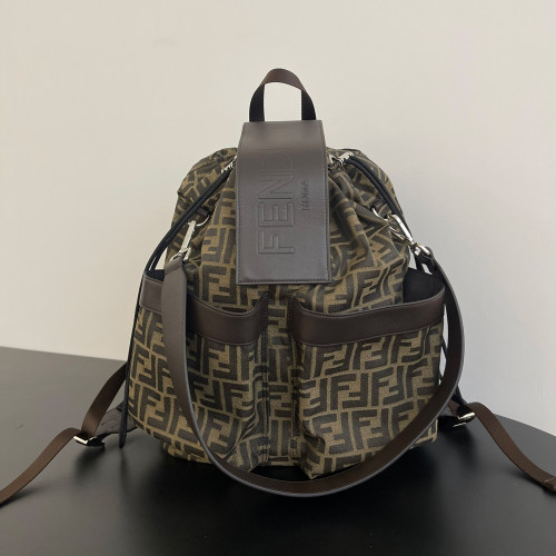 NIGO Fendi Unisex Fashion Classic Small Letter Pattern Multi-Function Drawstring Backpack Tote Bag Bags #nigo78817