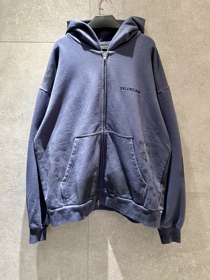 NIGO Balenciaga Men's Spring/Fall Fashion Casual Hooded Zipper Sweatshirt Jacket with Embroidered Letters Jacket #nigo78815