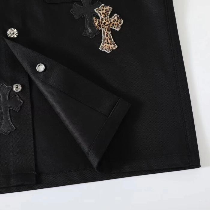 NIGO Chrome Hearts Men's Spring/Fall Fashion Casual Collared Single-Breasted Solid-Color Shirt Jacket with Loose-Fit Waist-Tie Workwear Pants Suit Set #nigo78853