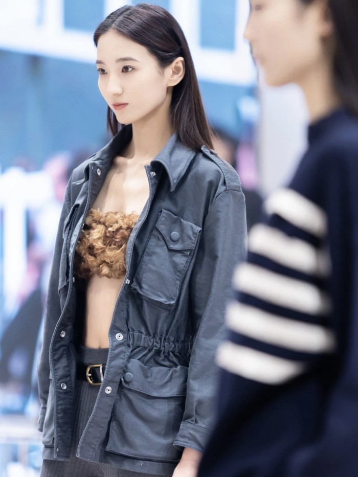 NIGO Prada Women's Vintage Cotton Hunting Jacket Spring/Fall High-Waisted Solid Color Multi-Pocket Single-Breasted Workwear Trench Coat Ngvp #nigo2393