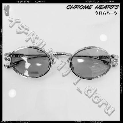 NIGO Chrome Hearts  Men's and Women's Fashion Round Frame Logo Engraved Decorative Temple Tips Sunglasses Accessories #nigo78856