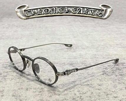 NIGO Chrome Hearts  Men's and Women's Fashion Trends Round Frame Clear Glasses Eyewear  Sunglassas Accessories #nigo78851