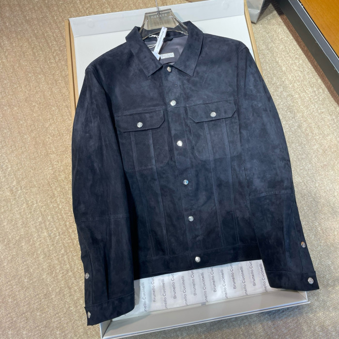 NIGO Brunello Cucinelli Men's Spring/Fall Fashion Casual Solid-Color Stand-Up Collar Single-Breasted Jacket #nigo78845