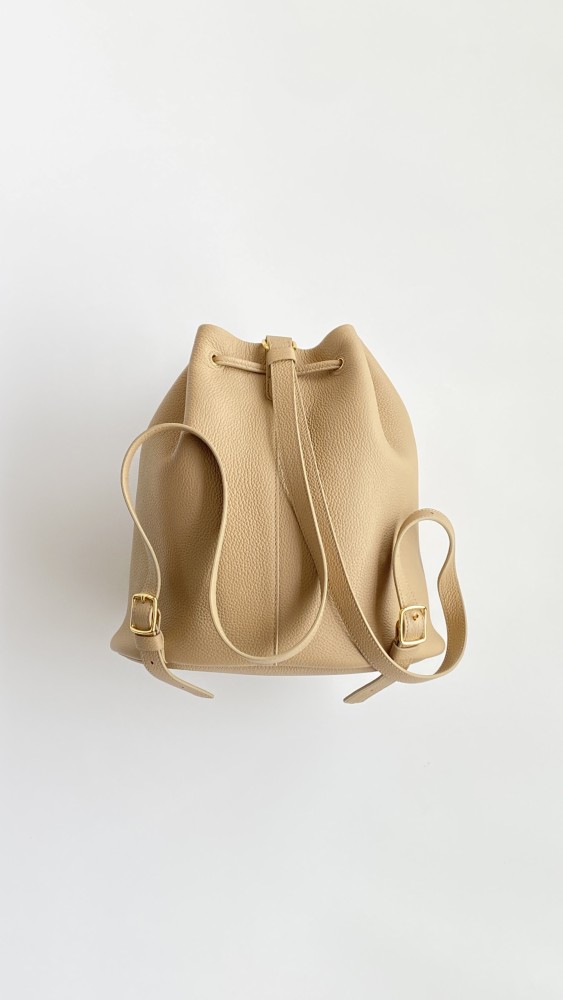 NIGO Loro Piana Extra Women's Fashion Classic Solid Color Drawstring Leather Bucket Tote Bag Bags FAP1404 #nigo78861