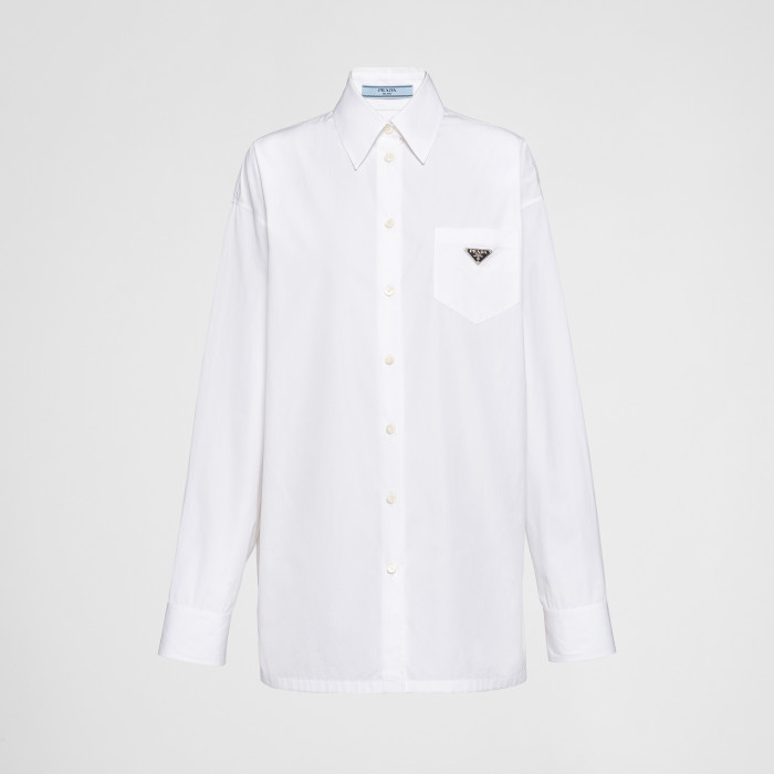 NIGO Prada Men's And Women's Spring/Fall Fashion Casual Solid Color Cotton Collared Single Button Long Sleeve Shirt #nigo78891