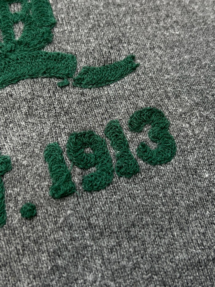 NIGO Prada Men's And Women's Spring/autumn Fashion Casual Wear Casual Solid Color Crew Neck Logo Embroidered Knit Sweater #nigo78874