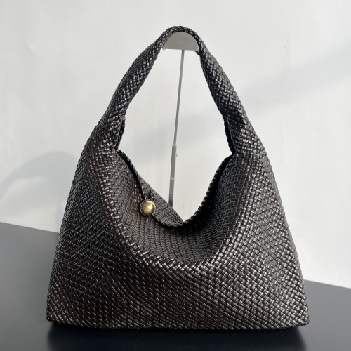 NIGO Bottega Veneta Women's Fashion Casual Leather Handbag With Knitted Balls And Leather Buckle Details Shoulder Bag Bags 826196v2ez01424#nigo78881