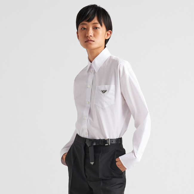 NIGO Prada Men's And Women's Spring/Fall Fashion Casual Solid Color Cotton Collared Single Button Long Sleeve Shirt #nigo78891
