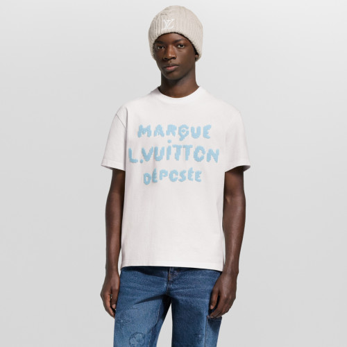 NIGO Louis Vuitton Summer Fashion Casual Solid Color Crew Neck Embroidered Short Sleeve T-Shirt #nigo78894