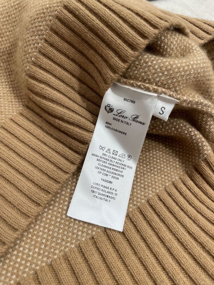 NIGO Loro Piana Women's Spring/Fall/Winter Round Neck Knit Cashmere Solid Color Long Sleeve Pullover Sweater with Casual Drawstring Elastic Waist Pants Suit Set Ngvp #nigo2399