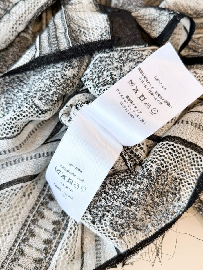 NIGO Dior Women's Spring/Summer/Fall Striped Embroidered Lace Hollow-Out Solid-Color Single-Breasted Round-Neck Knit Cardigan Ngvp #nigo2398