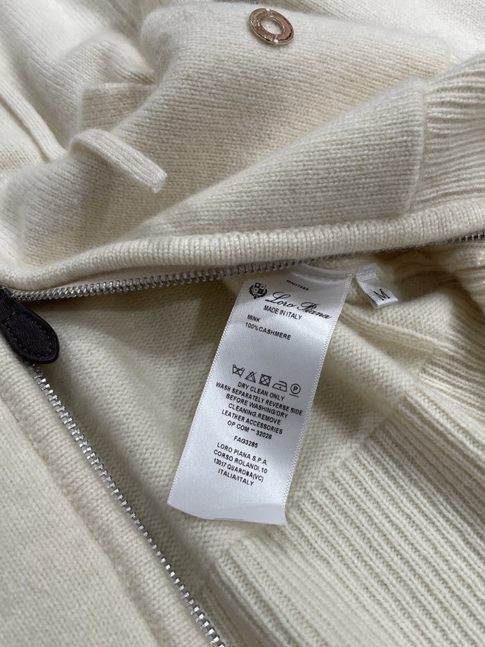 NIGO Loro Piana Women's Spring/Fall Vintage Cashmere Zipper Drawstring Solid-Color Knit Hooded Jacket & Casual Pants Suit Set Ngvp #nigo2511