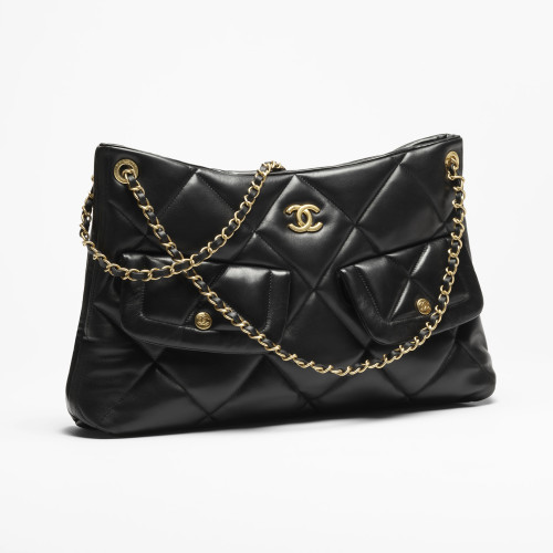 NIGO Chanel Women's Fashion Classic Solid Color Leather Diamond Quilted Chain Shoulder Bag/Tote Bag Bags AS5740-B22139-94305 #nigo78912