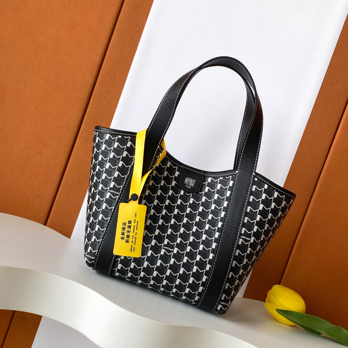 NIGO Moynat Duo Tote BB Women's Classic Two-Tone Leather Clutch Tote Handbag Bag  Bags  #nigo78913