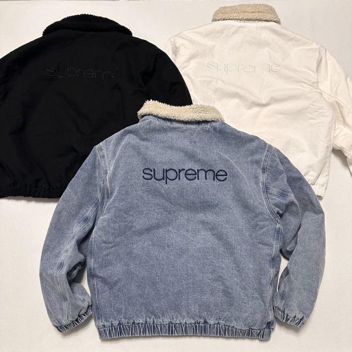 NIGO Supreme Men's And Women's Fall And Winter Solid Color Removable Hood Lamb's Wool Lining Long Sleeved Denim Jacket #nigo74563