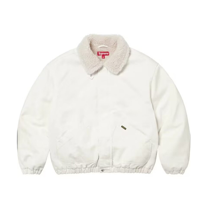 NIGO Supreme Men's And Women's Fall And Winter Solid Color Removable Hood Lamb's Wool Lining Long Sleeved Denim Jacket #nigo74563