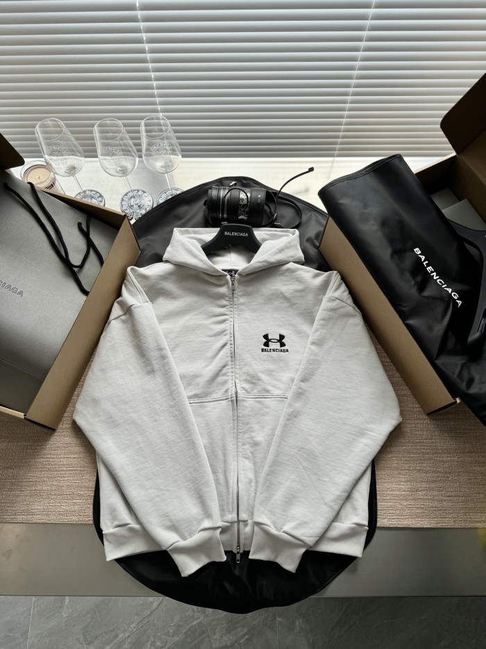 NIGO Balenciaga Men's And Women's Spring/Fall Fashion Casual Solid Color Zipper Hooded Long Sleeve Jacket #nigo78946
