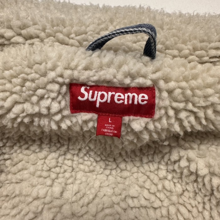 NIGO Supreme Men's And Women's Fall And Winter Solid Color Removable Hood Lamb's Wool Lining Long Sleeved Denim Jacket #nigo74563