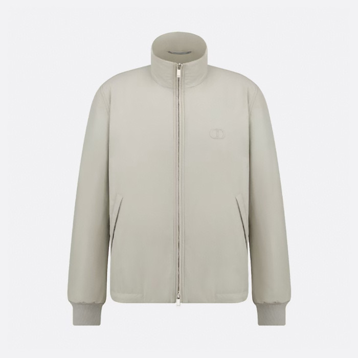 NIGO Dior Men's CD Icon Harrington Jacket Spring/Fall Solid Color Stand Collar Zipper-Front Long Sleeve Coat #nigo81575