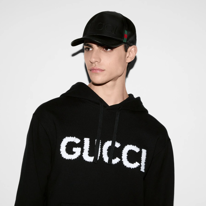 NIGO Gucci Men's Logo Embroidered Spring/Fall Knit Cotton Solid Color Drawstring Pullover Hoodie Sweatshirt #nigo81576