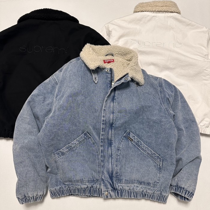 NIGO Supreme Men's And Women's Fall And Winter Solid Color Removable Hood Lamb's Wool Lining Long Sleeved Denim Jacket #nigo74563