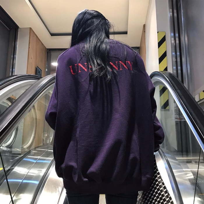 NIGO Vetements Men's Spring And Autumn Purple Back Letter Printed Round Neck Hooded Logo Embroidered Long Sleeve Hoodie Sweatshirt #nigo81579