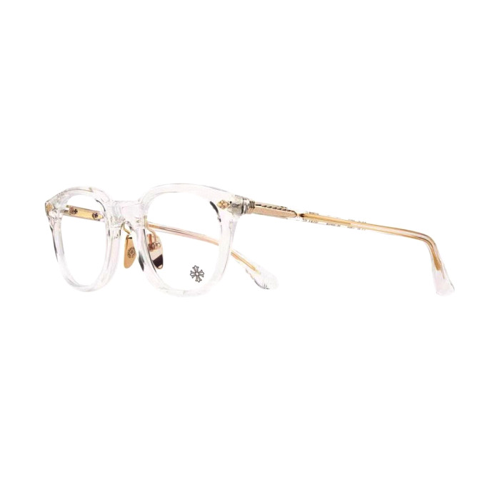 NIGO Chrome Hearts Men's and Women's Fashion Forward Round Frame Glasses With Cross Hatch Engraving Blue Light Protection And Plano Lenses Eyewear Sunglassas Accessories #nigo78944