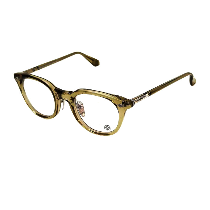 NIGO Chrome Hearts Men's and Women's Fashion Forward Round Frame Glasses With Cross Hatch Engraving Blue Light Protection And Plano Lenses Eyewear Sunglassas Accessories #nigo78944