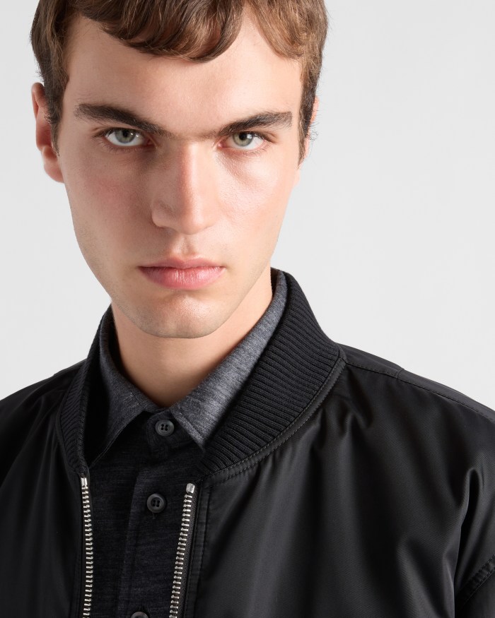 NIGO Prada Men's Fall/Winter Fashion Casual Solid Color Baseball Collar Zipper Pilot Cotton Jacket #nigo78956