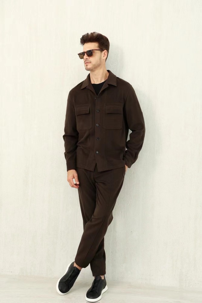 NIGO Ermenegildo Zegna Men's Fall/Winter Wool Blend Solid Color Mid-Rise Casual Straight-Leg Drawstring Sweatpants Ngvp #nigo2517