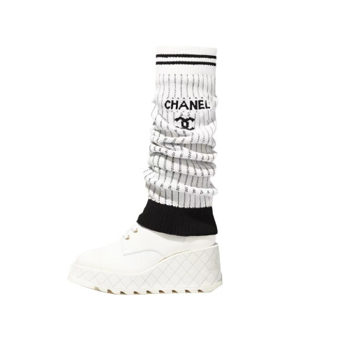 NIGO Chanel Women's Spring/Fall Fashion Classic Striped Letter Print Casual Mid Calf Socks Accessories #nigo78958