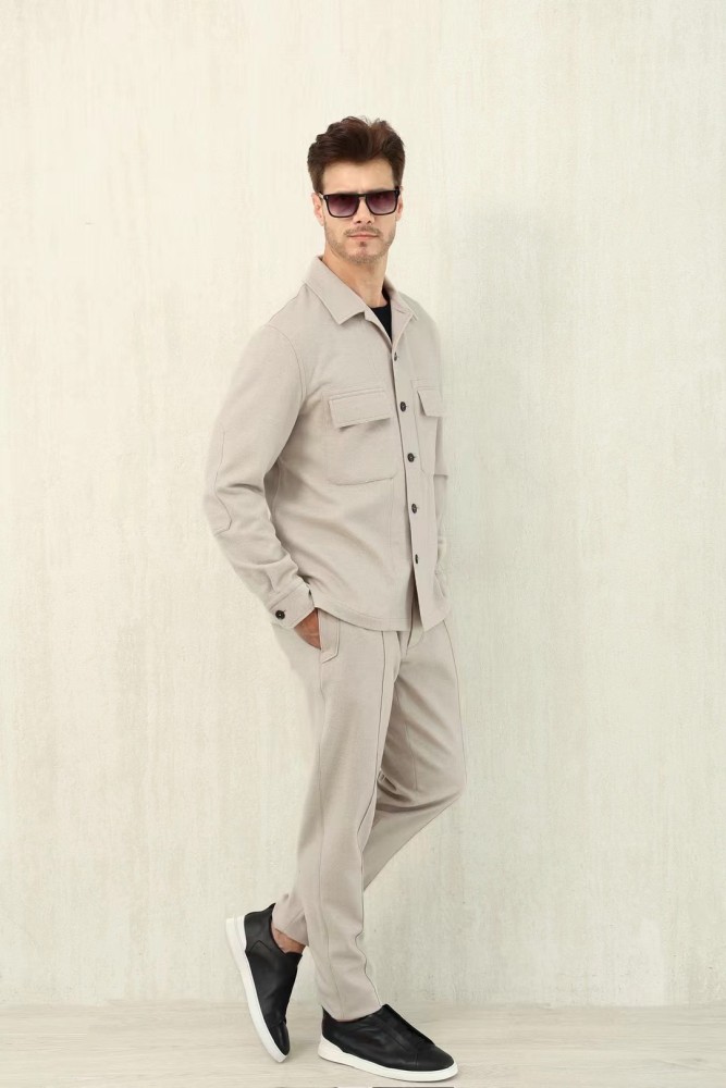 NIGO Ermenegildo Zegna Men's Fall/Winter Wool Blend Solid Color Mid-Rise Casual Straight-Leg Drawstring Sweatpants Ngvp #nigo2517