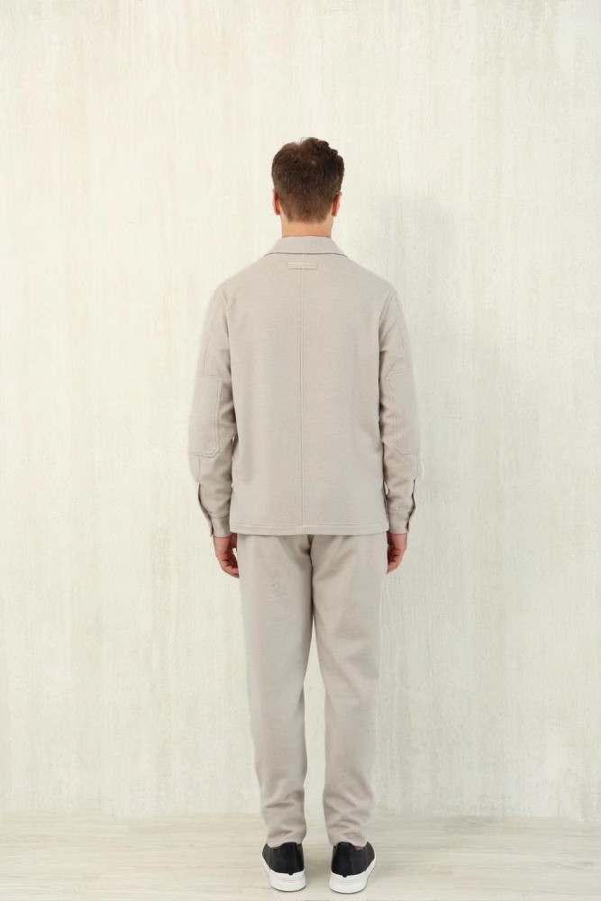NIGO Ermenegildo Zegna Men's Fall/Winter Wool Blend Solid Color Mid-Rise Casual Straight-Leg Drawstring Sweatpants Ngvp #nigo2517