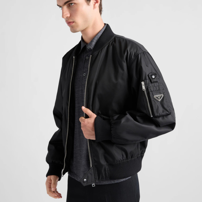 NIGO Prada Men's Fall/Winter Fashion Casual Solid Color Baseball Collar Zipper Pilot Cotton Jacket #nigo78956
